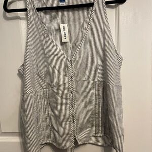 Old Navy , NWT, XL, Pinstriped Cotton Top ,